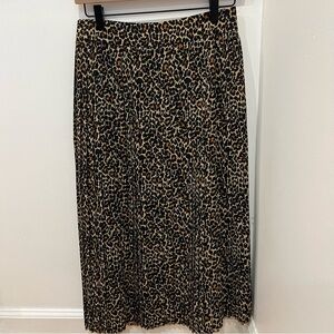 J. Crew Factory Pleated Midi Skirt